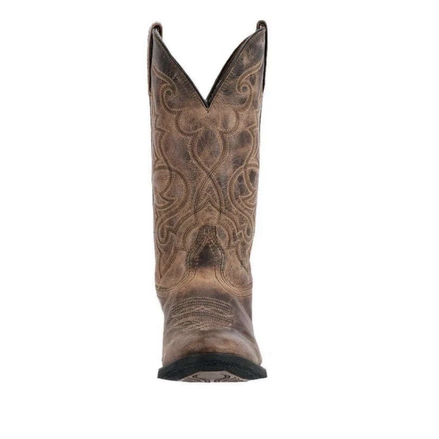 Laredo Maddie Tan Leather Round Toe Western Cowgirl Boots (Usa Women Size)